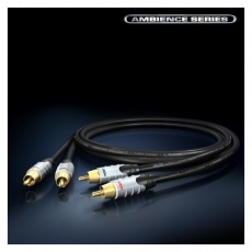 Hicon Hia-C2C2-0075  kabel Cinch- Cinch (RCA-RCA) ,Ambience seria,  stereo , top klasa , miedz beztlenowa 6 klasa , wtyki Hicon złocone , długość 75 cm