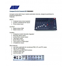 AEV BSM Evolution USB  8 wejściowa konsoleta emisyjna z hybrydami telefonicznymi oraz wejściami USB