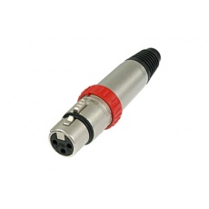 NEUTRIK NC3FXS - wtyk XLR żeński 3 pinowy ( srebrne)  na kabel z wyłącznikiem