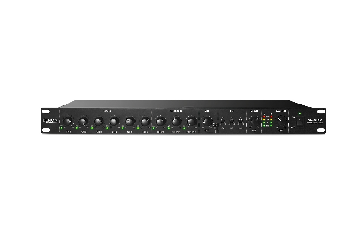 Denon DN-312X    12-kanałowy mikser z wejściem priorytetowym