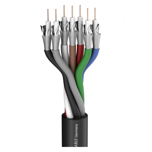 Sommer SC Transit 7 HD;video kabel  1 x 0,60/2,80; PVC Ø 15,00 mm; czarny (600-0851-07)