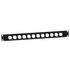 Adam Hall(872213)- Panel z otworami do szafy rack  19’’, 1U,  , dla 12 gniazd  np. XLR 