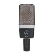 AKG C214 Profesjonalny mikrofon wielkomembranowy, 1" duża podwójna membrana ,Czułość: 20 mV/Pa,20 - 20000 Hz,Zawiera elastyczny uchwyt do zawieszenia mikrofonu