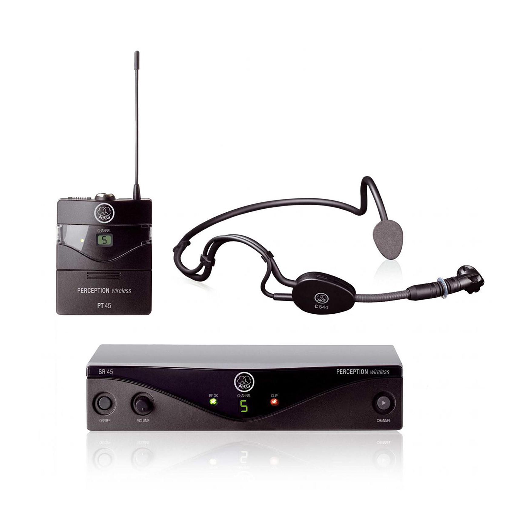 AKG PW S-SET Perception Wireless 45 Sports Set - system z mikrofonem nagłownym 
