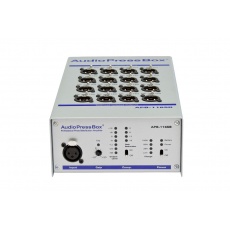 AudioPressBox  APB 116SB  Kostka dziennikarska - rozdzielacz  sygnału mikr/linia  we1x( linia) x  16 x wy ( mikr/linia) ,urządzenie mobilne -własny akumulator