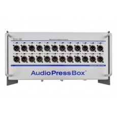AudioPressBox  APB 124SB  Kostka dziennikarska - rozdzielacz  sygnału mik/linia  1 na 24 , urządzenie mobilne