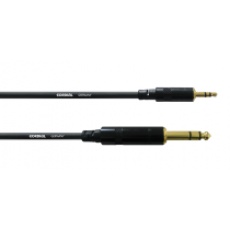 Cordial CFM 1,5 WV przewód jack stereo 3,5 mm / jack stereo 6,3 mm złocone kontakty długość 1,5m