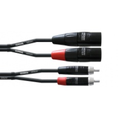 Cordial CIU 0,9 MC Kabel 2x cinch / 2x XLR męski  0,9 m