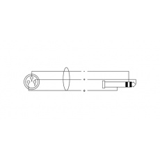 Cordial CPM 1,5 FW BAL  przewód jack stereo 3,5 mm / XLR żeński długość 1,5 m wersja zbalansowana symetryczna