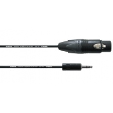 Cordial CPM 1,5 FW-UNB  przewód jack stereo 3,5mm / XLR żeński  1,5 m