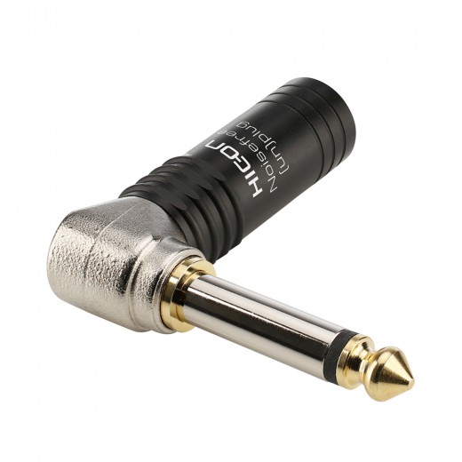 Hicon HI-J63MA14 Jack (6,3 mm) NOISEFREE mono ,metalowy, pin złocony, 90 ° kątowy, czarny :: www.audiofan24.pl Hicon HI-J63MA14 Jack (6,3 mm) NOISEFREE mono ,metalowy, pin złocony, 90 ° kątowy, czarny :: www.audiofan24.pl