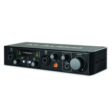 M-Audio M-Track Plus II - Interfejs Audio-USB, 2 we/2 wy [24-bity/96kHz], 2 x przedwzmacniacz mikrofonowy , XLR,  2 wejścia instrumentalno/liniowe TRS, 2 symetryczne wyjścia  analogowe -TRS ,  miernik