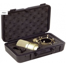 MXL 990S mikrofon pojemnościowy wokal i instrumentalny ze złoconą membraną - kardioida, filtr , tłumik 