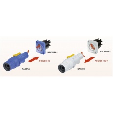 Neutrik NAC3FXXA -W-S  wtyk POWERCON zasilający 20A/250V wejściowy, kodowanie niebieskie