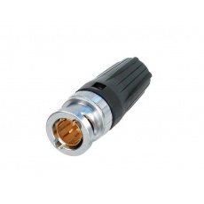 Neutrik NBNC75BLP7 wtyk zaciskany BNC na kabel 06/3,7 (RG59)  do 8mm , 75 Ω ,HDTV / DVD