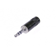  Neutrik -  REAN  NYS 231B  jack stereo 3,5 mm , metalowy czarny uchwyt -  nakrętka ,niklowane kontakty