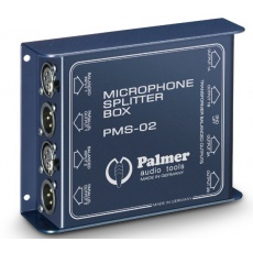 Palmer PMS-02  2x (1 na 2 +1) podwójny mikrofonowy rozdzielacz ( spliter) sygnału  1 na 2 +1