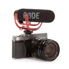 Rode -Røde VideoMic GO Profesjonalny mikrofon do kamer konsumenckich, superkardioidalny, SPL 120 dB, zasilanie z gniazda w aparacie, w zestawie osłona przeciwwietrzna 