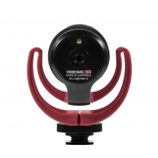 Rode -Røde VideoMic GO Profesjonalny mikrofon do kamer konsumenckich, superkardioidalny, SPL 120 dB, zasilanie z gniazda w aparacie, w zestawie osłona przeciwwietrzna 