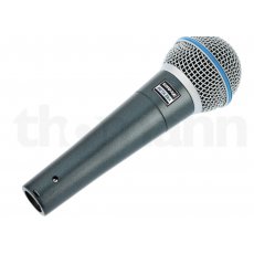 Shure Beta 58A  Dynamiczny mikrofon wokalowy, Superkardioidalna charakterystyka kierunkowości , Zakres częstotliwości: 50 - 16 000 Hz Maksymalny poziom ciśnienia akustycznego: 140,5 dB