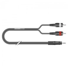 Sommer BV-CIJ3-0075  Kabel RCA x2  / MiniJack (3,5 mm stereo) , dł.0,75 cm , wysokiej klasy przewód systemowy