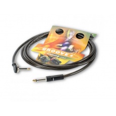 Sommer SXHU-0300  Kabel  gitarowy 1 x 0,75 mm²/ jack /jack mono-kątowy/HICON /3 m/czarny transparent/Hellmut Hattler- sygnatura