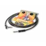 Sommer SXHU-0300  Kabel  gitarowy 1 x 0,75 mm²/ jack /jack mono-kątowy/HICON /3 m/czarny transparent/Hellmut Hattler- sygnatura