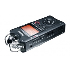 Tascam DR-40X Ręczny rejestrator 4-ścieżkowy, podwójne nagrywanie (2x stereo), wejścia XLR z zasilaniem phantom, funkcja interfejsu USB, overdub, mixdown, konfiguracje mikrofonów AB/XY, dekoder MS