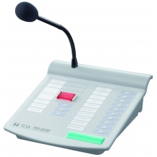 TOA RM-200M pulpit sterowniczy  z mikrofonem do systemów  serii VM-2000 oraz VM-3000 , umożliwia nadawanie komunikatów alarmowych i zwykłych.