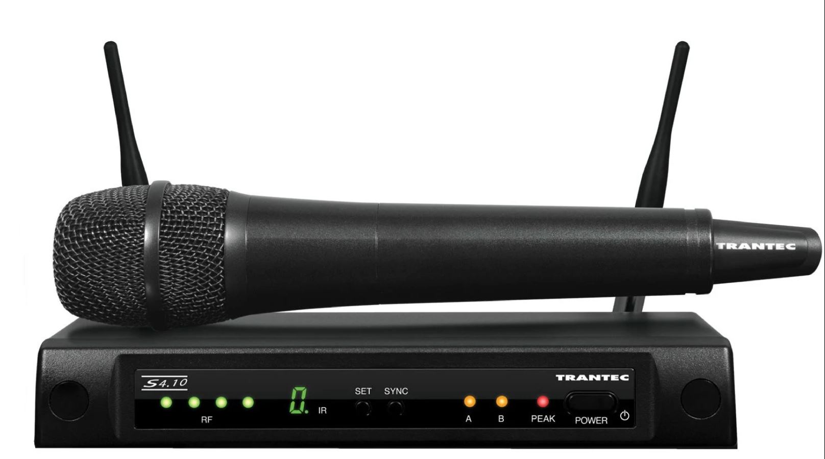  Trantec  S4.1. HD - Profesjonalny system mikrofonowy   z nadajnikiem do ręki. Wytrzymała solidna konstrukcja do pracy w ciężkich warunkach. Automatyczne wstrajanie do jednego z 16 kanałów